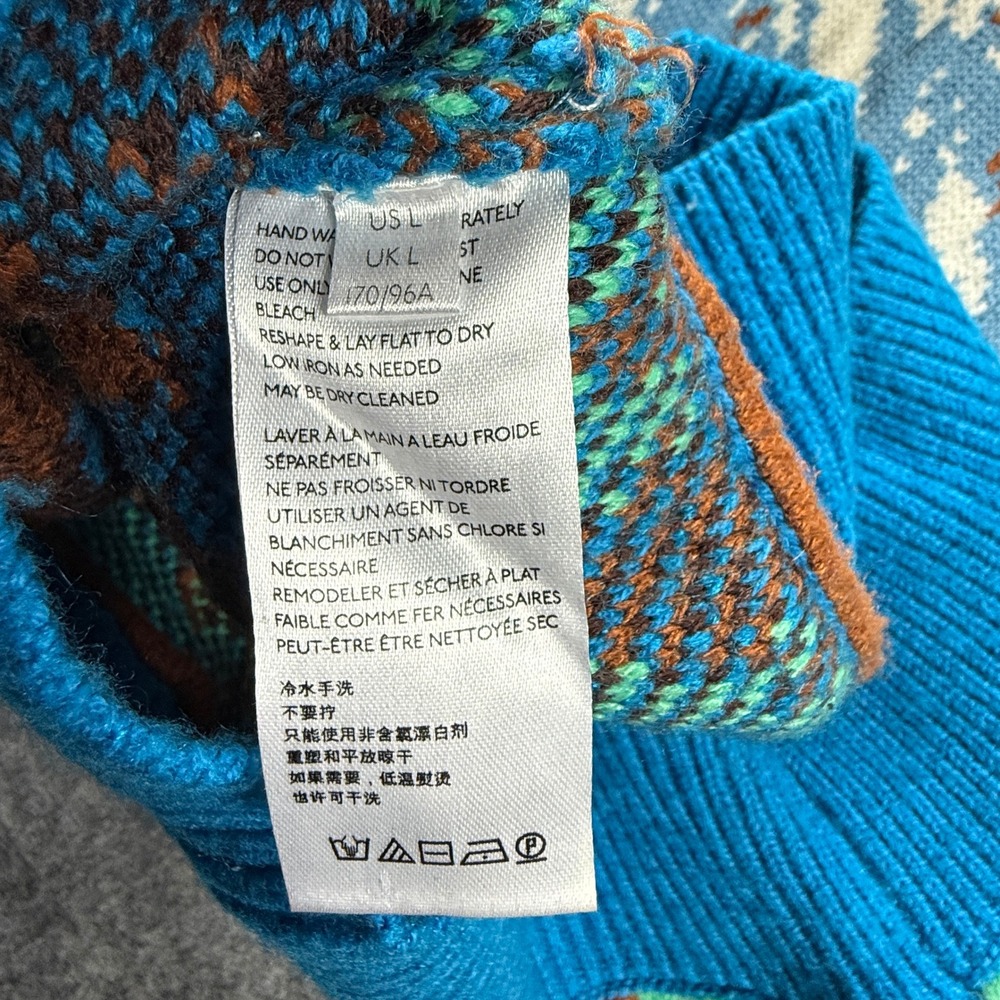 Urban Outfitters BDG Jesse Half-Zip Mountain Graphic Half-Zip Sweater, Large - Picture 11 of 12